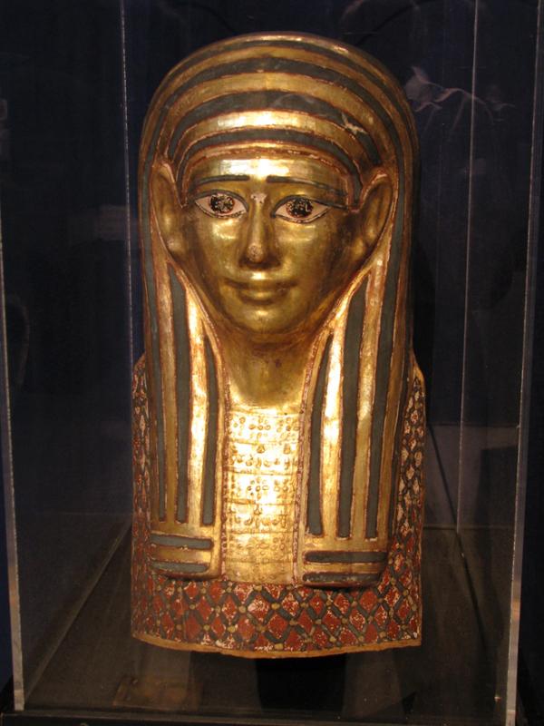 Gilded Cartonnage Mummy Mask (53-20-10a)