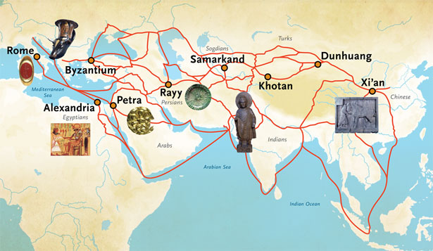 silk road map. Silk Road Map