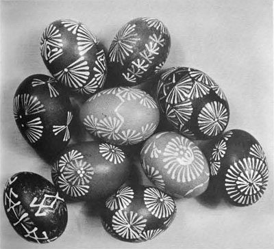 Lituanian Easter Eggs by Mrs. Irene Norkus.