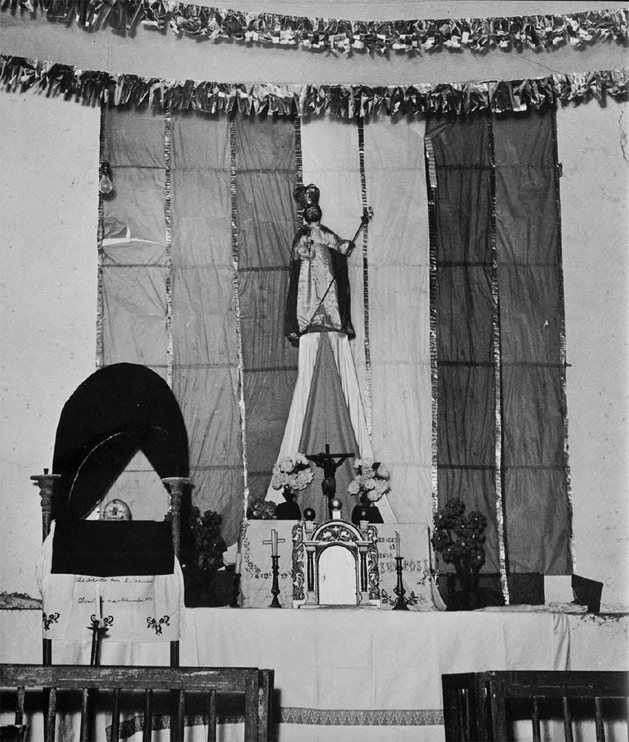 Photo of skull altar