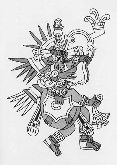Drawing of Quetzalcoatl.