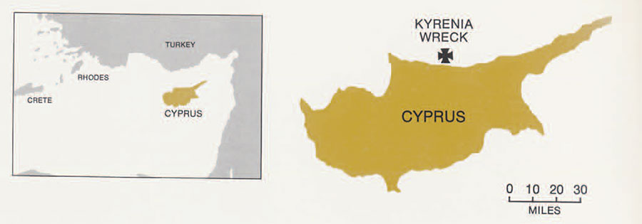 Kyrenia-wreck-map