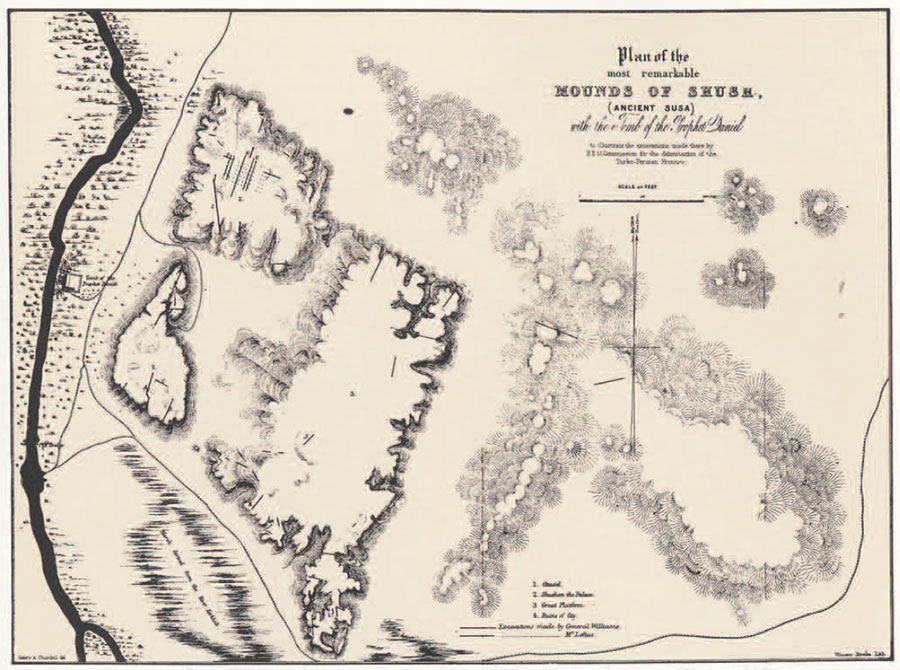 drawing of mounds