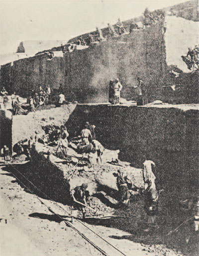 Photo of excavation