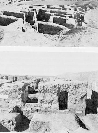 (top) Tepe, Madraseh, looking northeast from dump over W.2 in March 1940. Metropolitan Museum Iranian Expedition 1938-40 at Nishapur.