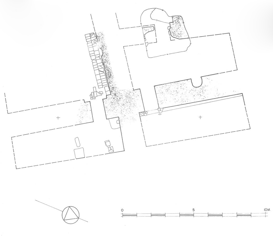 Plan of Isin-Larsa/Old Babylonian building in WA.