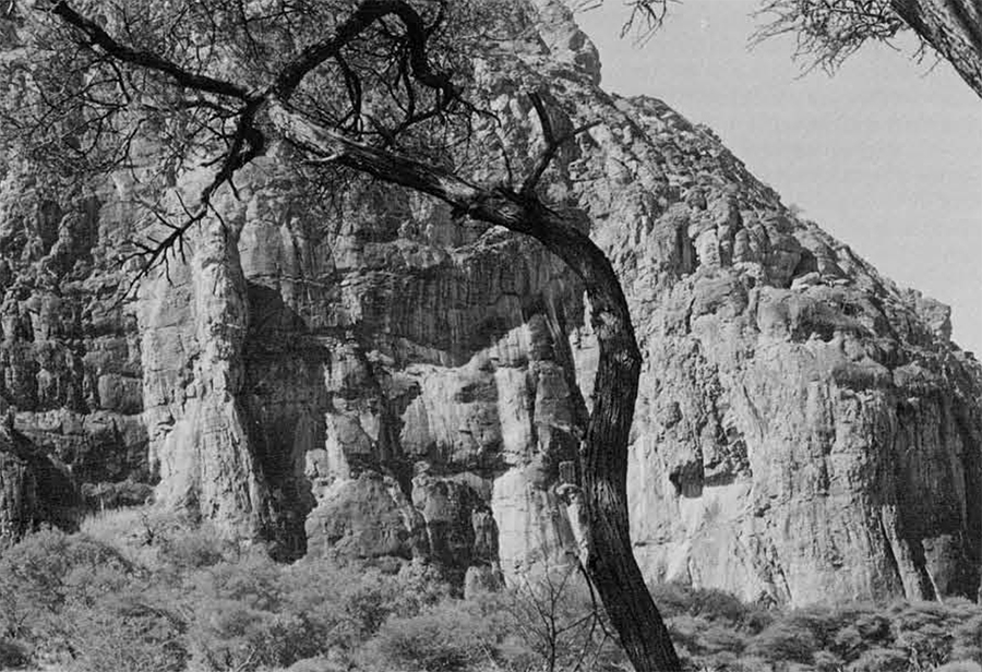 The southern extremity of the "slippery hill" It is here that Samuchoso's goats disappeared into the hills never to come back. 