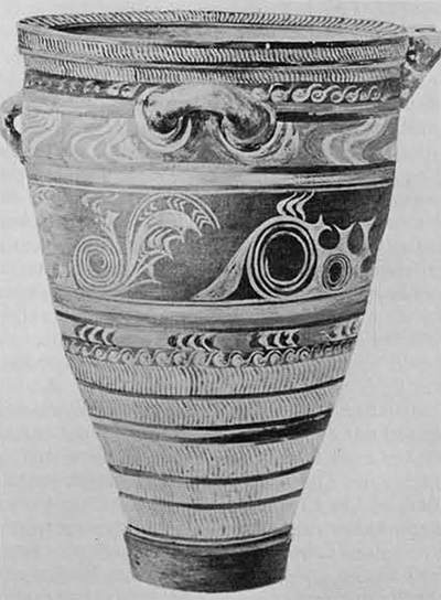 LM I pithos used for infant burial in cemetery. H. 56 cm. Explorations in the Island of Mochlos 88, P1. XI. 