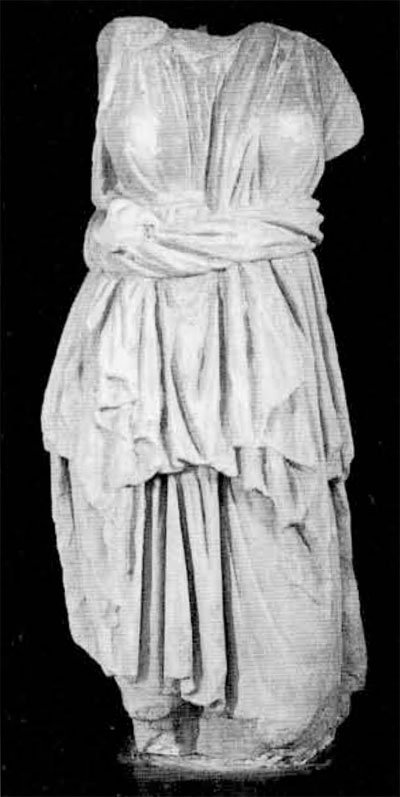 Fig. 7. Torso of marble Statuette representing Diana, 2nd-1st century BC.Museum Object Number: MS3479