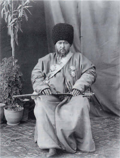 Said Mahomet Rachim Bochadud, Khan of the tribal district of Khiva, Uzbekistan. Photo by Bolojinsky