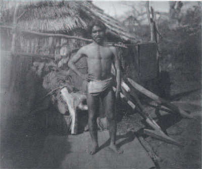 A young Ainu man on Hokkaido Island, Japan, 1901. Photo by Hiram M. Miller.