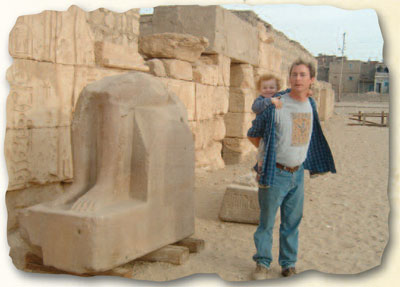 Alexander joined his dad as a seasoned veteran of the Abydos excavations.