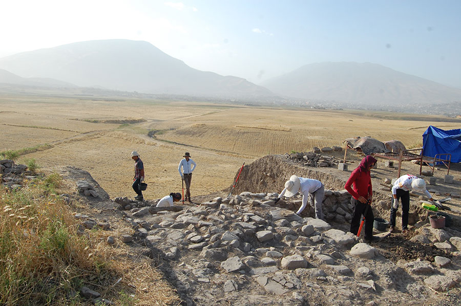 Excavations revealed a sequence of fortifications at the site.
