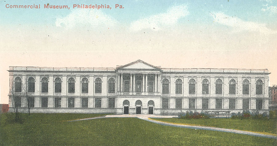 Postcard of the Commercial Museum, Philadelphia.