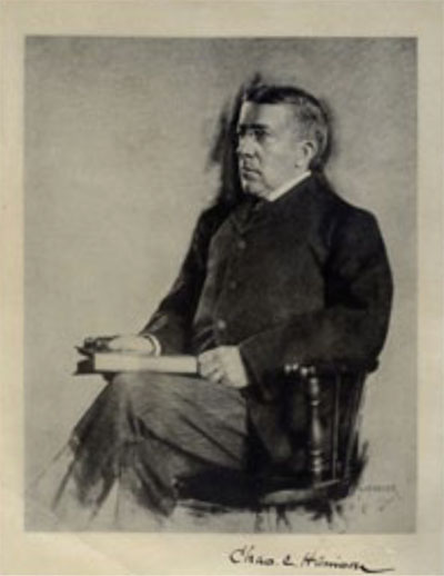 Charles Custis Harrison (1844–1929) in a drawing by Chas. Haseler.