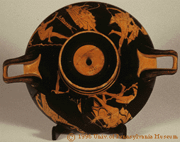 Exterior, Attic 
Red Figure Kylix ca. 480 b.c.