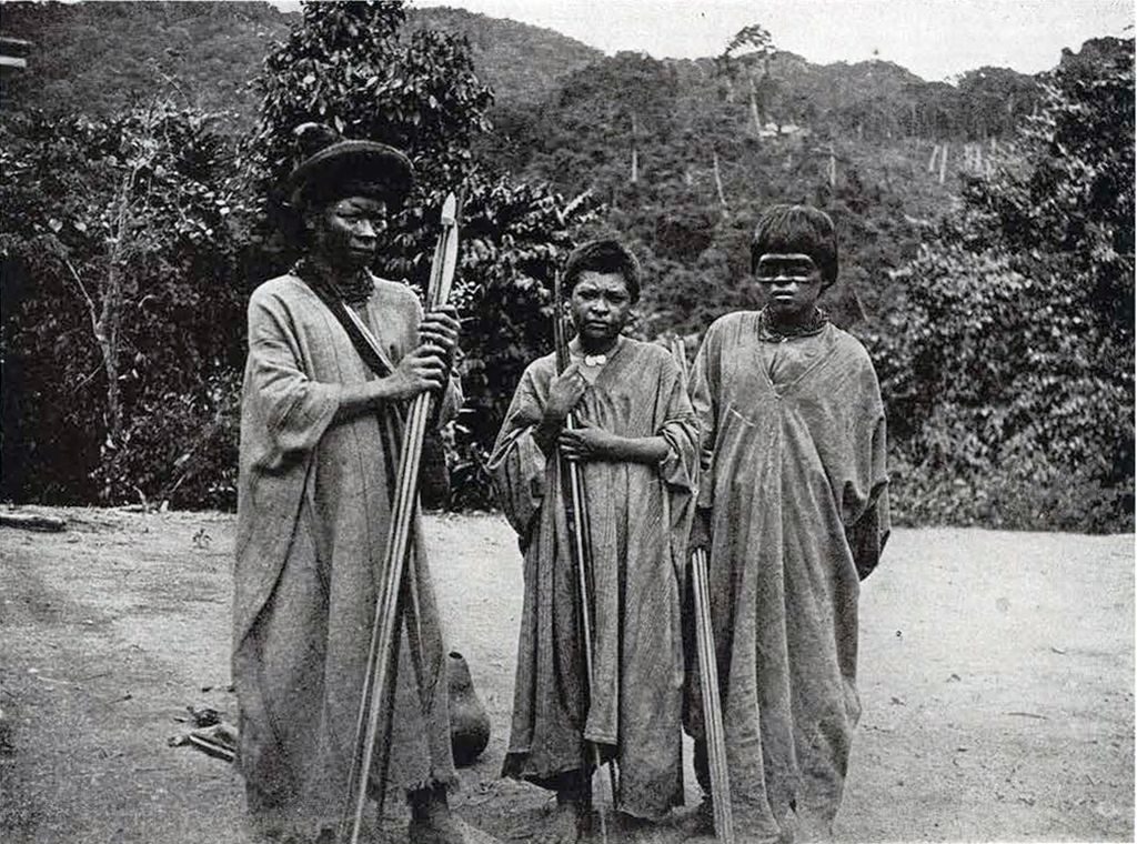 Three Macoa men in robes