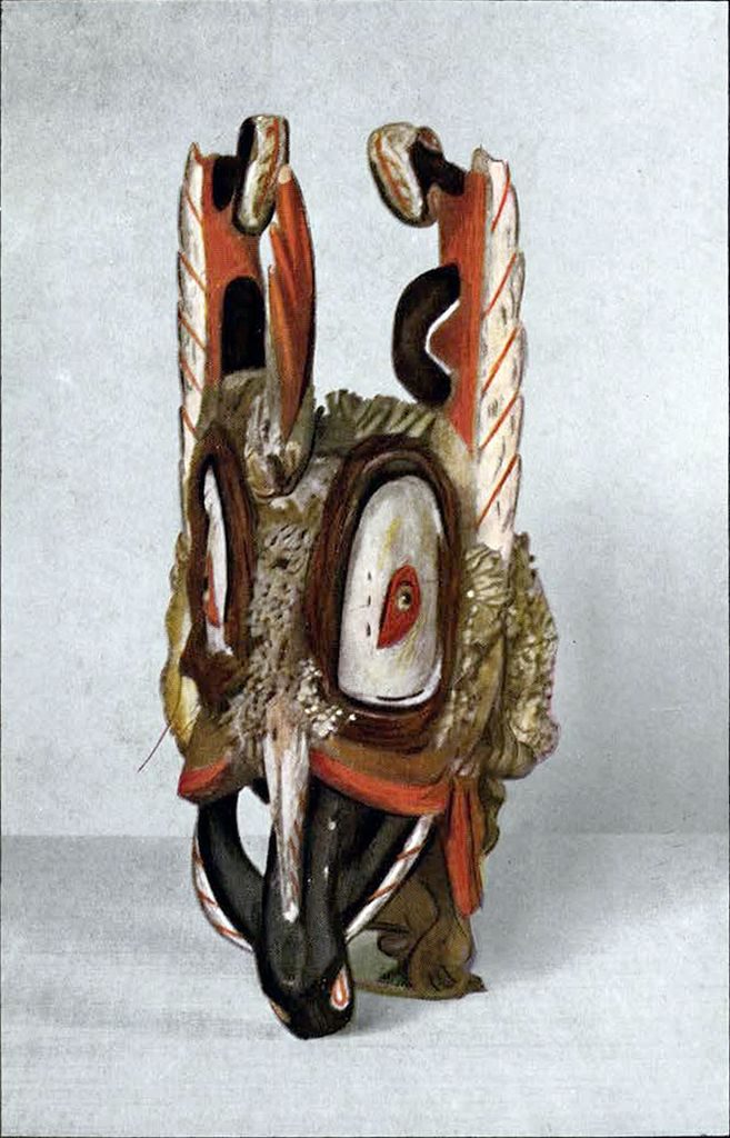 A wood Kepong mask from Papua New Guinea