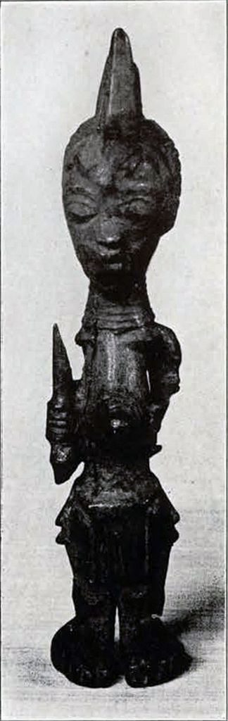 A Baluba figurine from the Congo