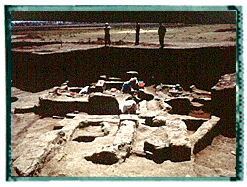 Overview of two Neolithic houses at Hajji Firuz Tepe