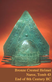 Bronze crested Helmet