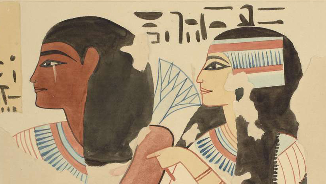 Painting from an object from Egypt.