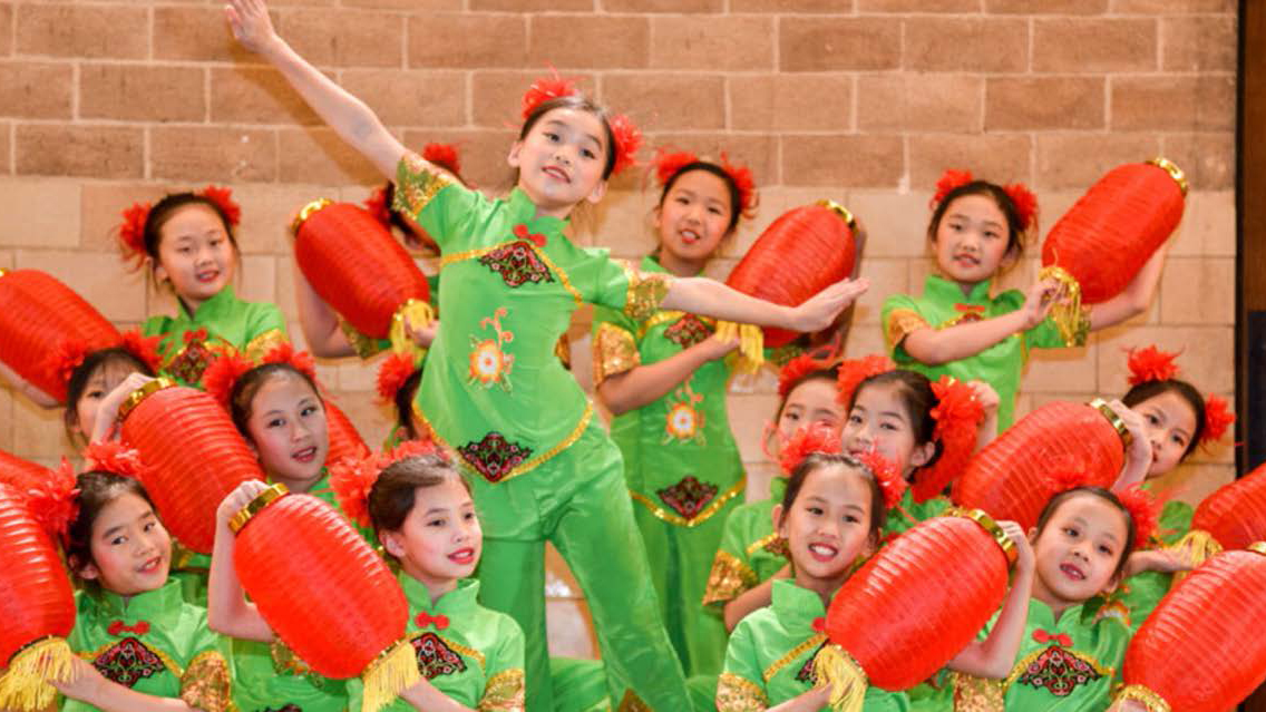 Children from Little Mulan Dance Troupe performing at Culture Fest! Lunar New Year