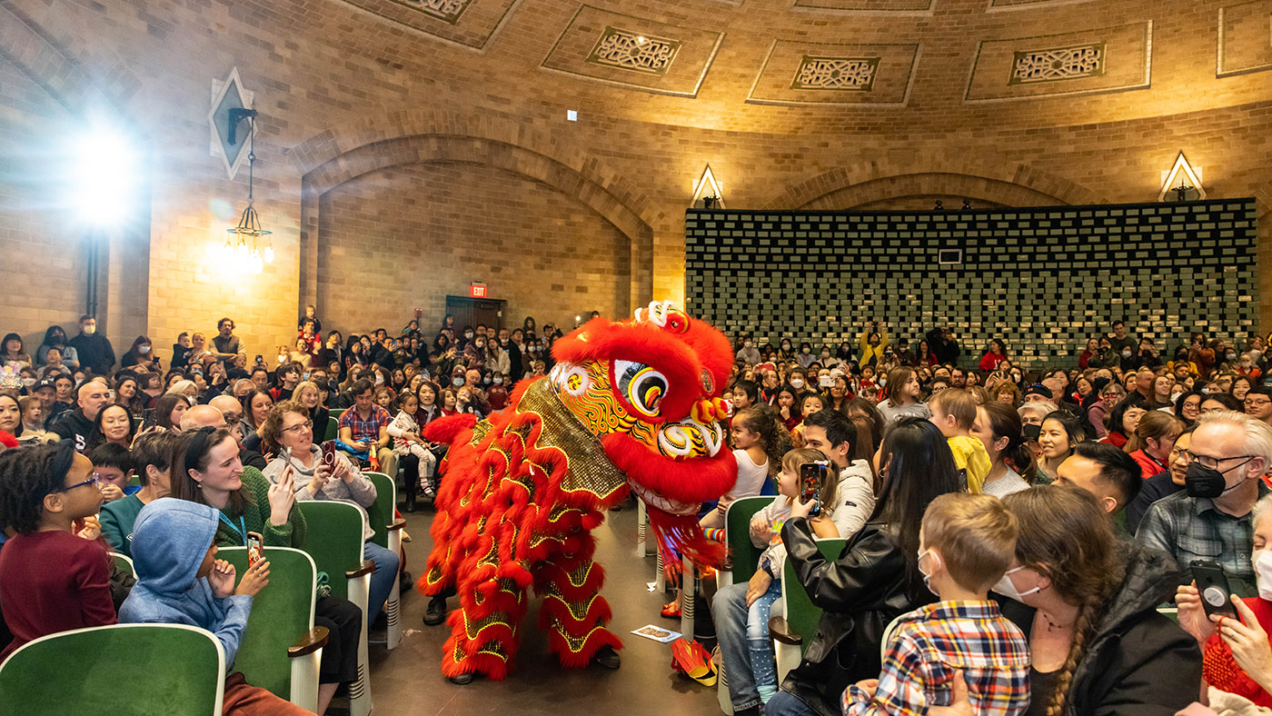 Lion dance at CultureFest! Lunar New Year.