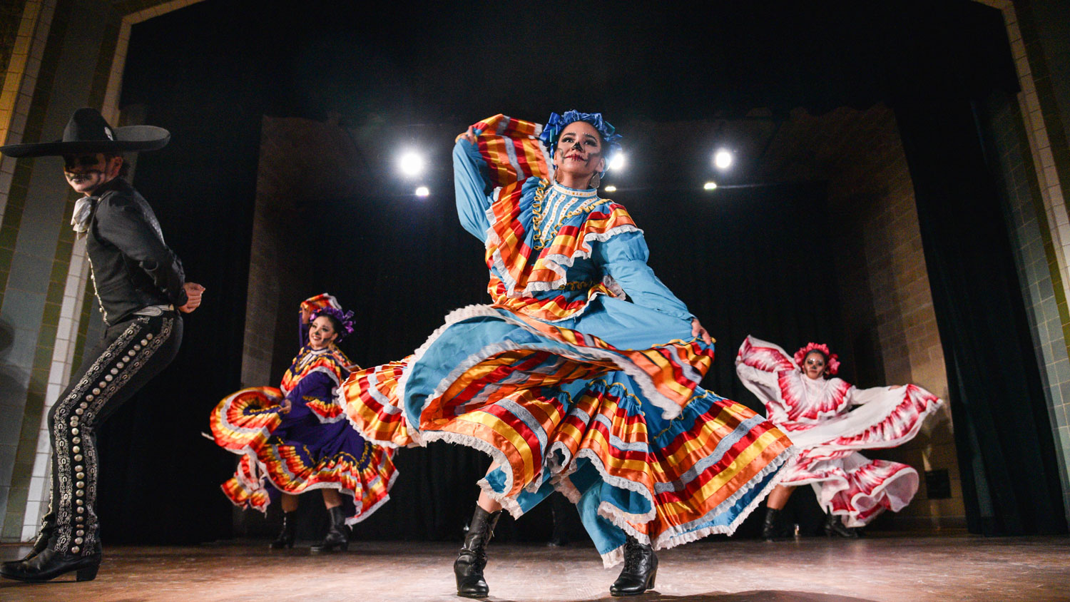 A dance presentation.