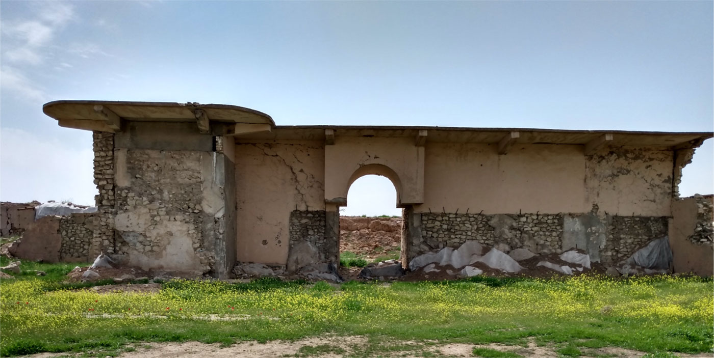  The remains of the reconstructed entrance to the Palace of Ashurnasirpal II.