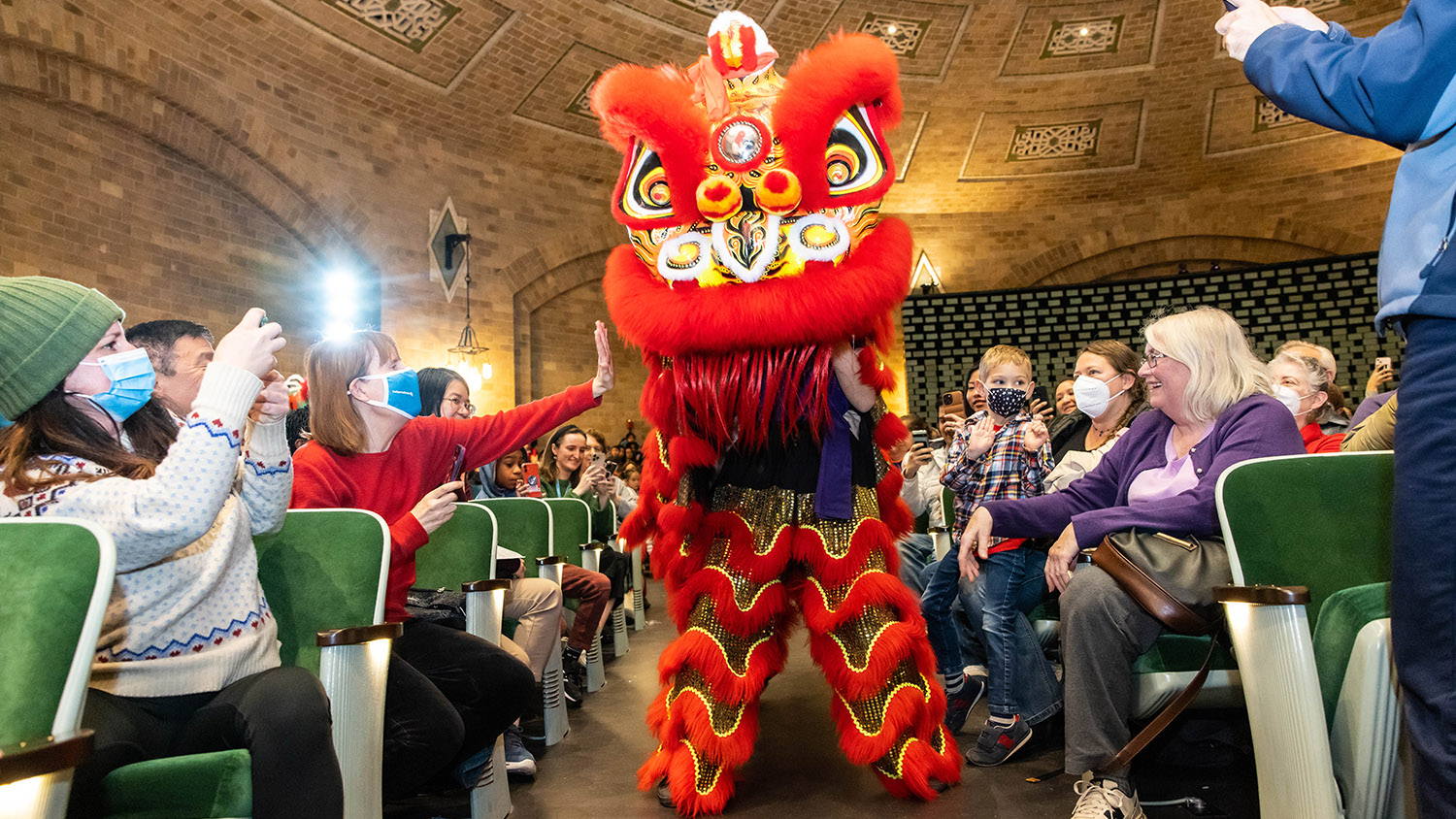 Lion dance.