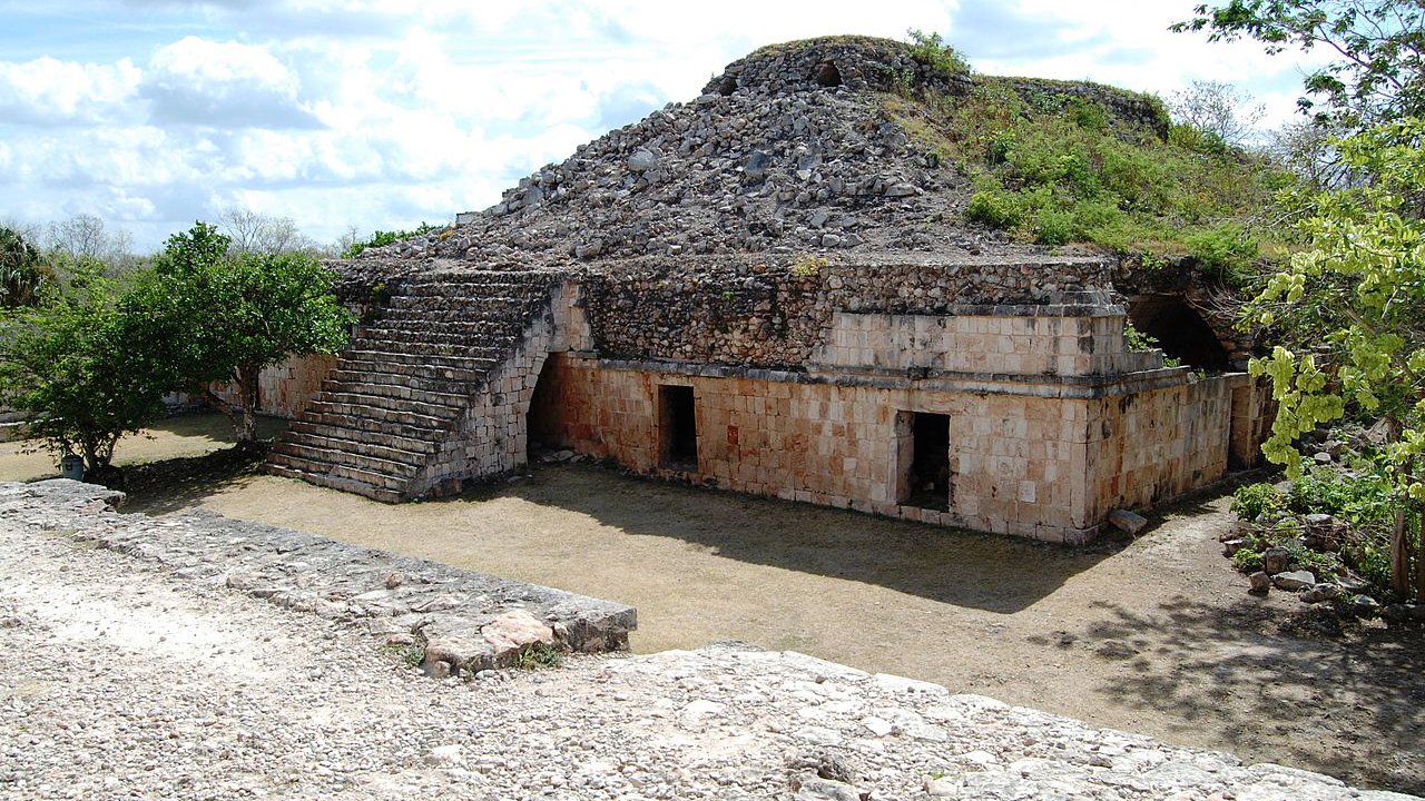 A Mayan ruin.