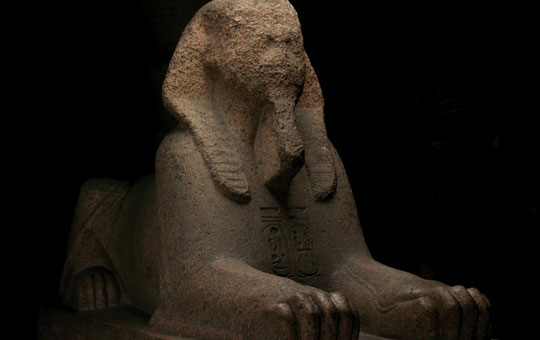 the granite sphinx of ramses ii