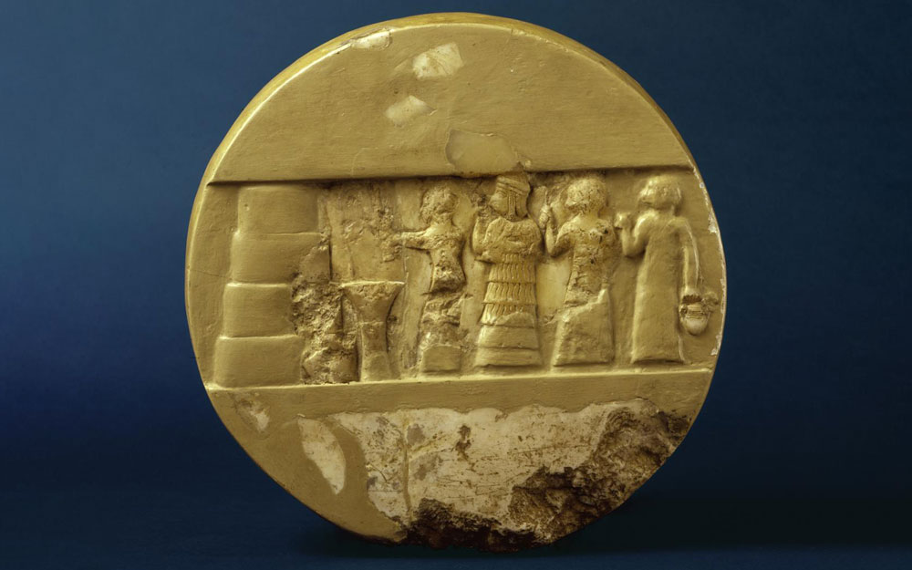 Calcite disc of Enheduanna, daughter of Sargon of Kish.