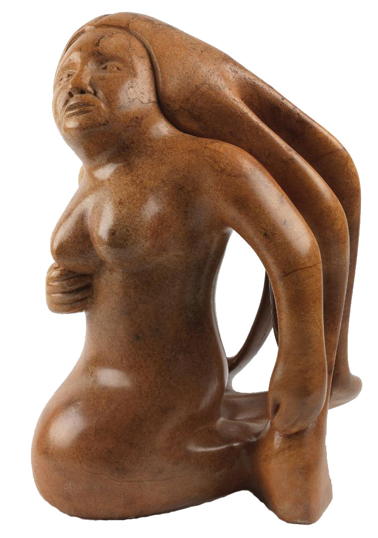 Sculpted Wooden Figure