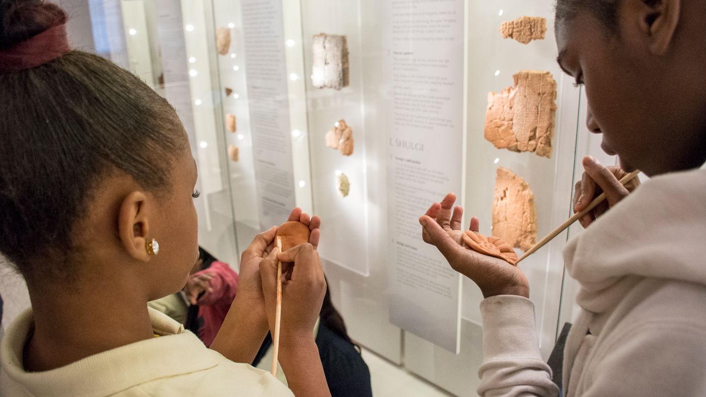 A field trip in the Middle East Galleries.