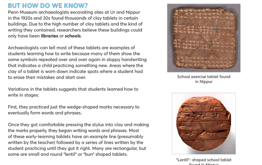 An image of the activity How Do We Know? Mesopotamia Edition