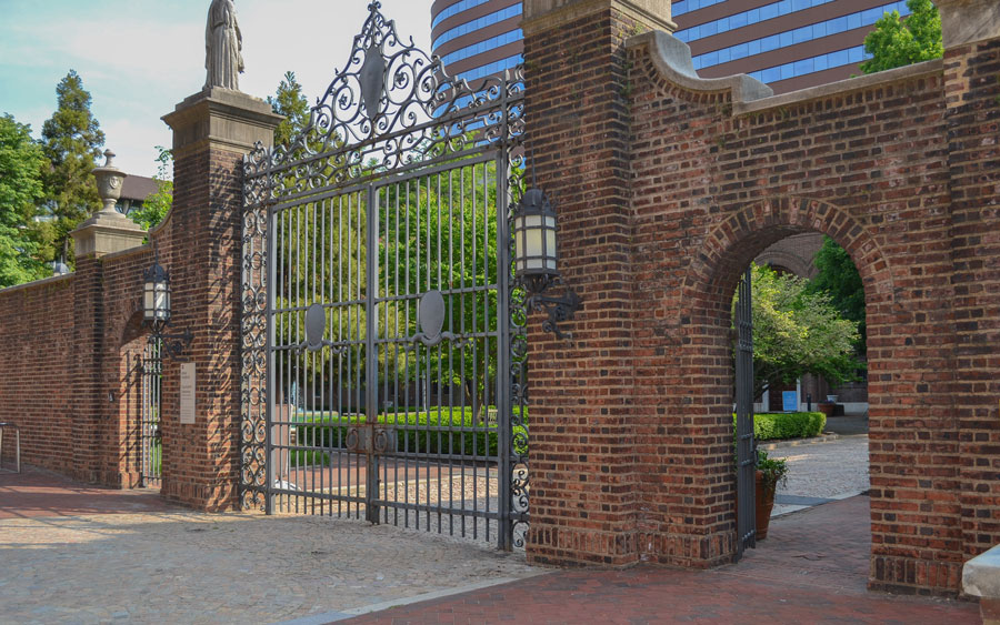 The courtyard entrance.