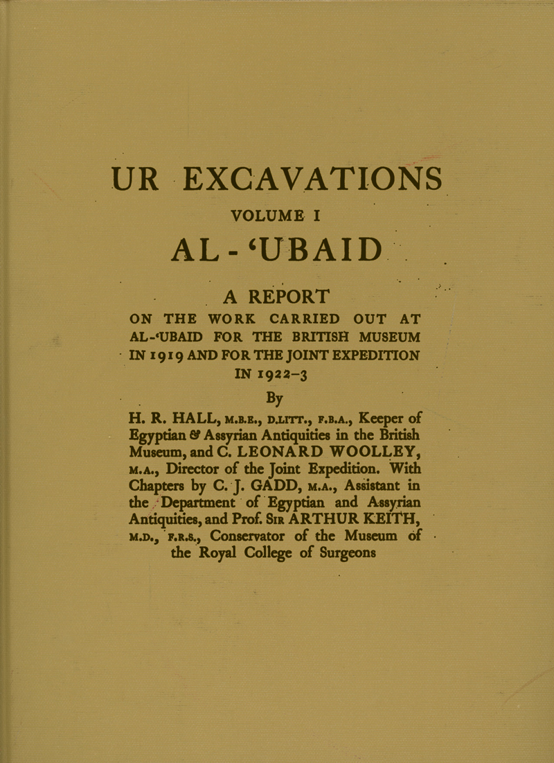 Ur Excavations, Archaeology, Al-’Ubaid.
