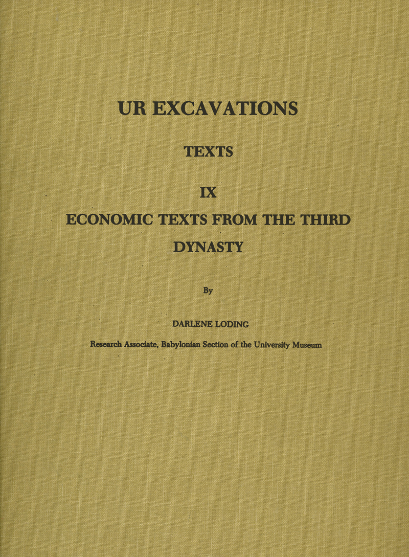 Ur Excavations, Texts, vol. 9