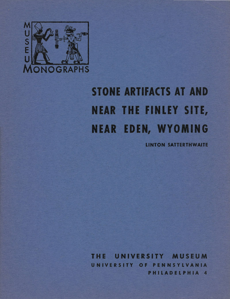 Stone Artifacts at and near the Finley Site, near Eden, Wyoming