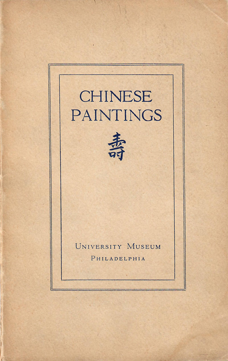 Handbook of Chinese Paintings in the Collection of the Museum