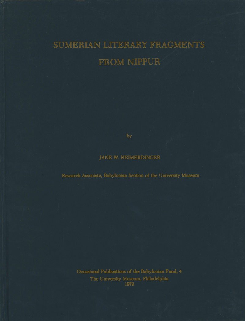 Sumerian Literary Fragments from Nippur