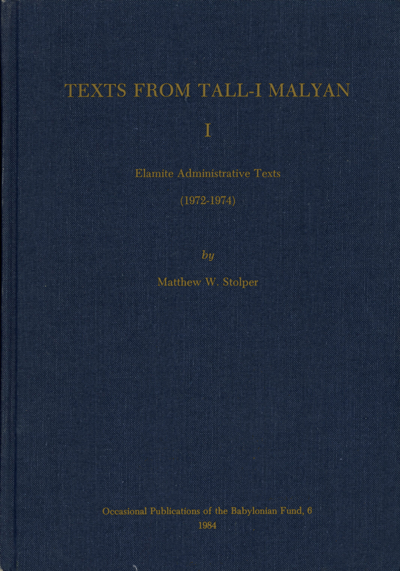 Texts from Tall-i Malyan