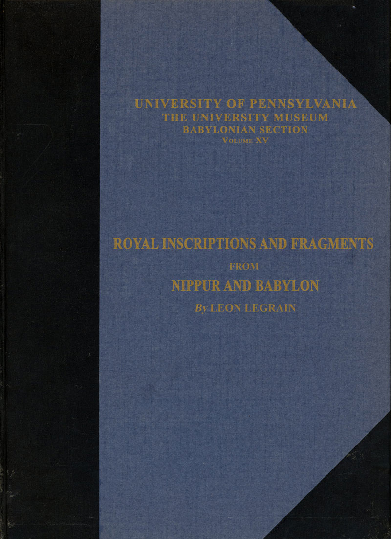 Royal Inscriptions and Fragments from Nippur and Babylon