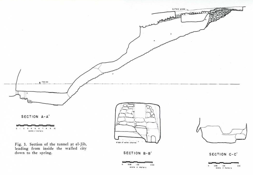 Line drawing of a tunnel section.