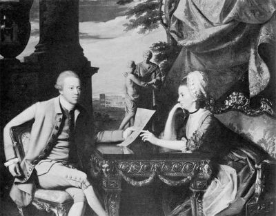 drawing of Mr. and Mrs. Ralph Izard