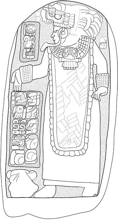 drawing of stela