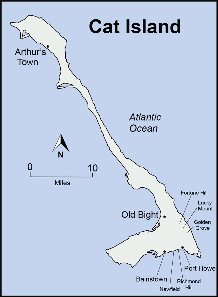 Map of Cat Island.