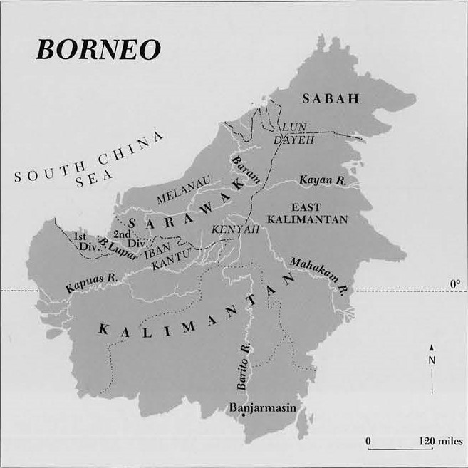 Borneo map.